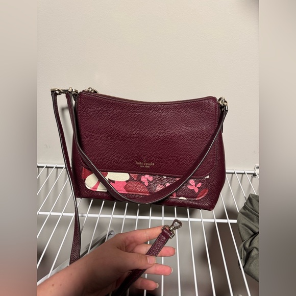 Kate Spade Plum Floral Crossbody Bag - Picture 6 of 11